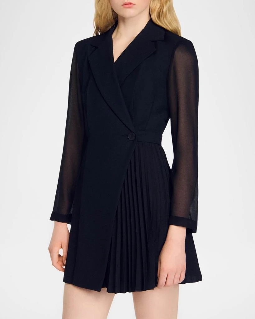 Sandro Lilela Asymmetrical Chiffon Wrap Dress - Dresses & Skirts - Free  Shipping - BeyondStyle