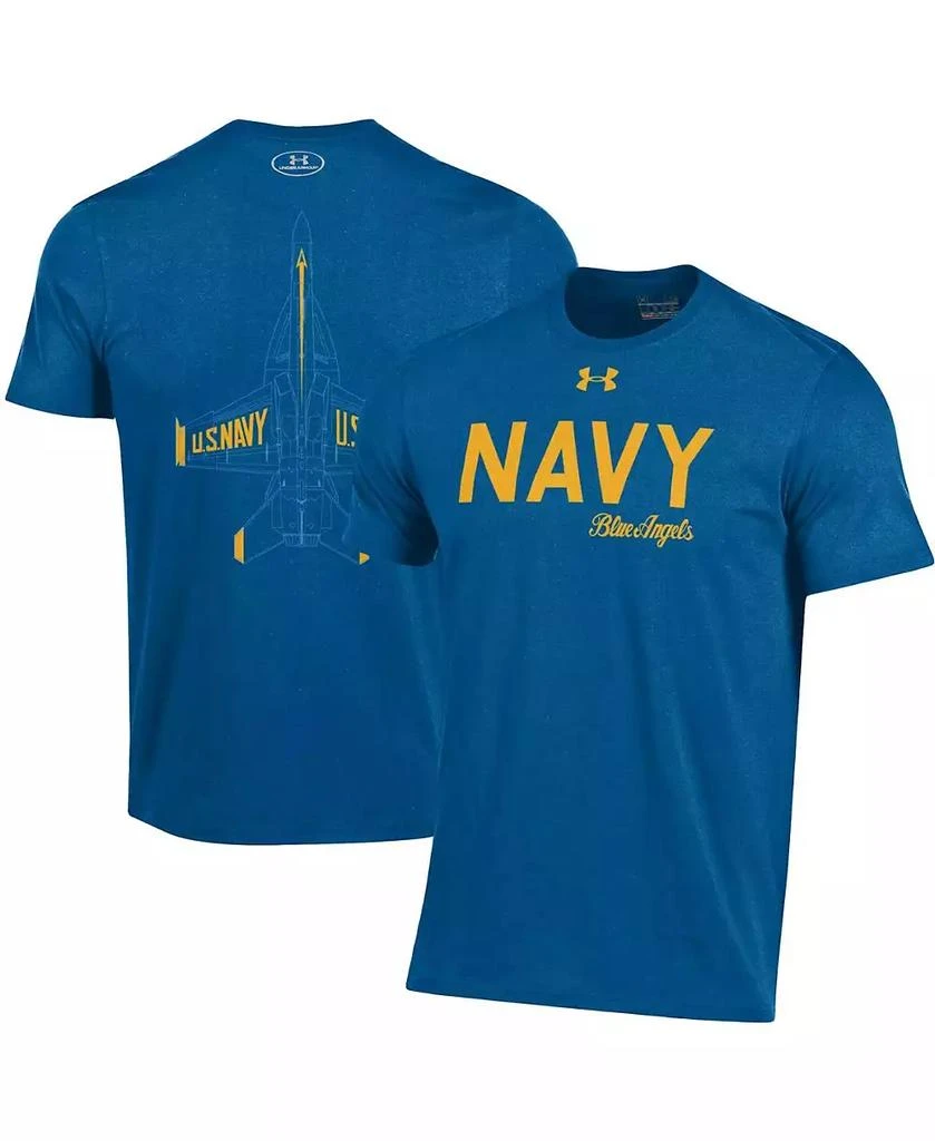 Under Armour Men's Royal Navy Midshipmen Blue Angels T-shirt 1