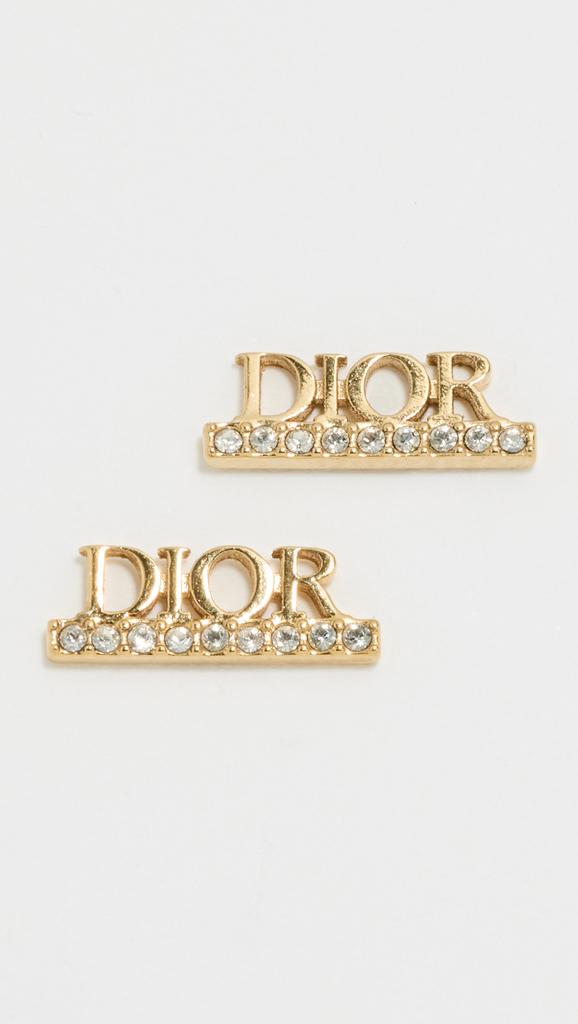 What Goes Around Comes Around Dior Gold Crystal Dior Evolution Earrings