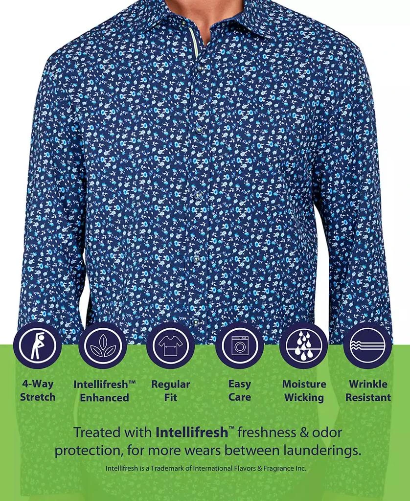 Society of Threads Men's Regular-Fit Non-Iron Performance Stretch Rose-Print Button-Down Shirt 4