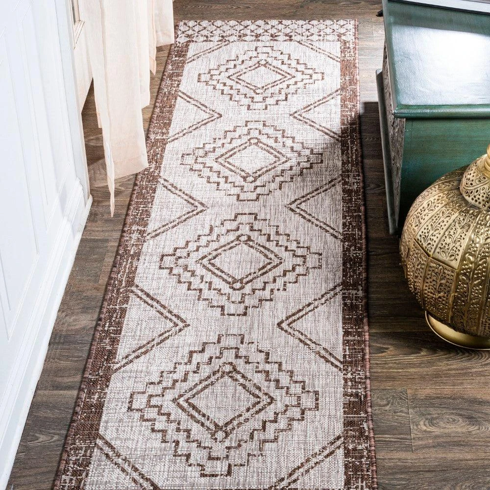JONATHAN Y Marokko Diamond Tribal Medallion Indoor/Outdoor Area Rug 8