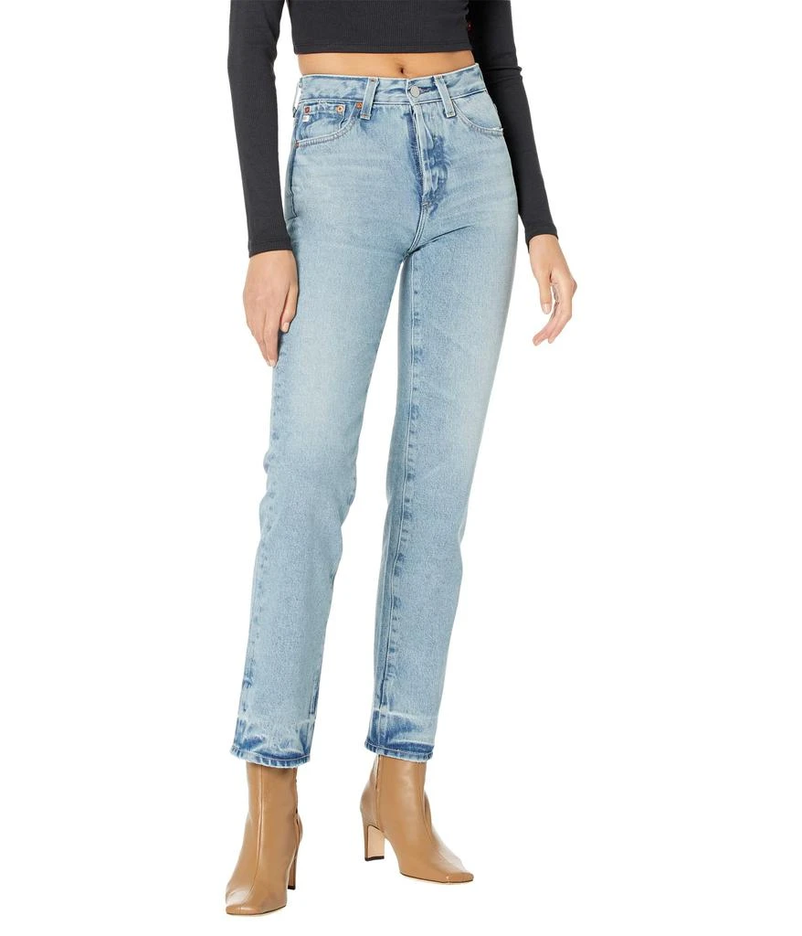 AG Jeans Alexxis Vintage High-Rise Straight in 17 Years West Lake 1