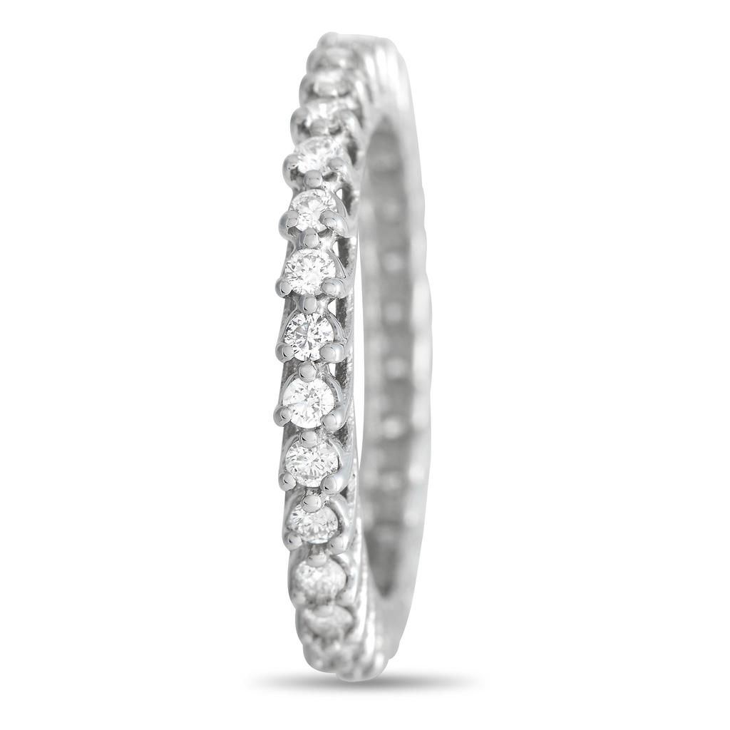 Non Branded 14K White Gold 0.80 ct Diamond Eternity Band Ring