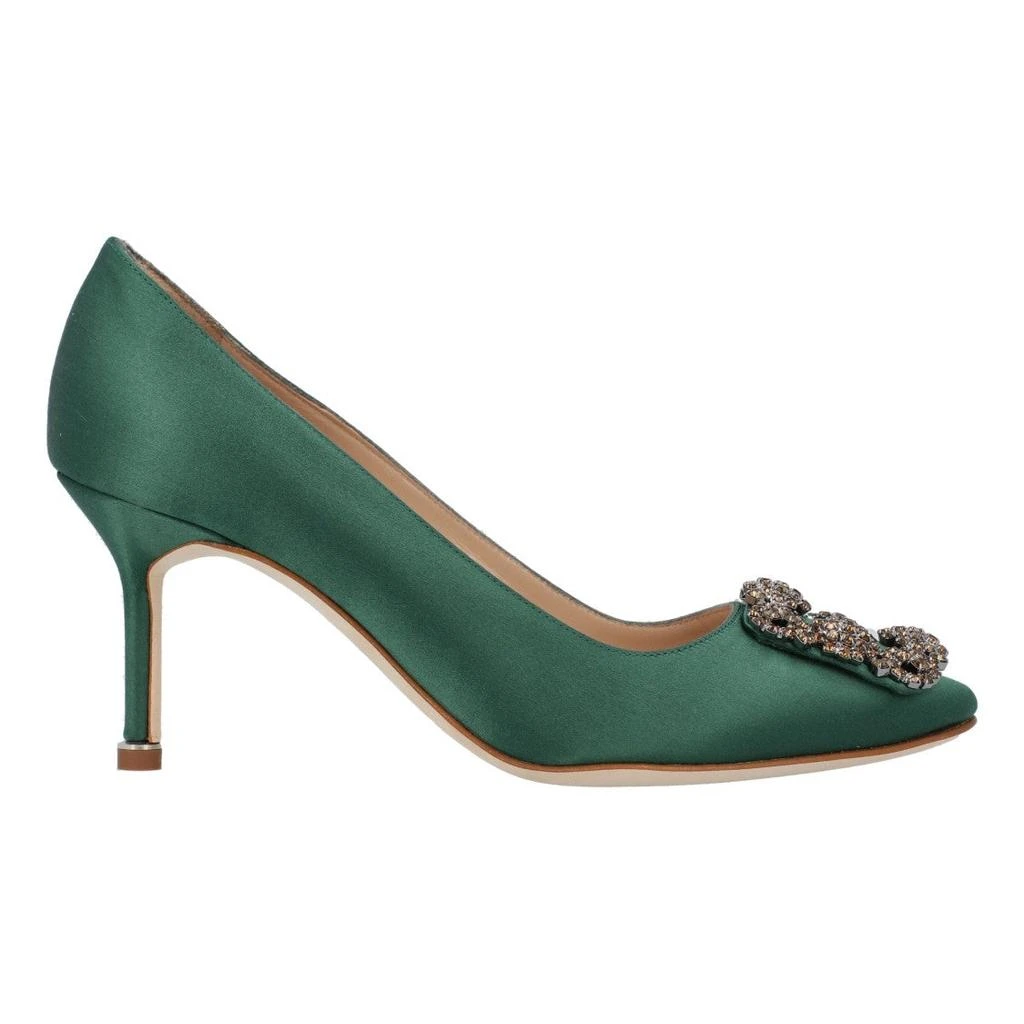 Manolo Blahnik Hangisi 070 Pump Green 1
