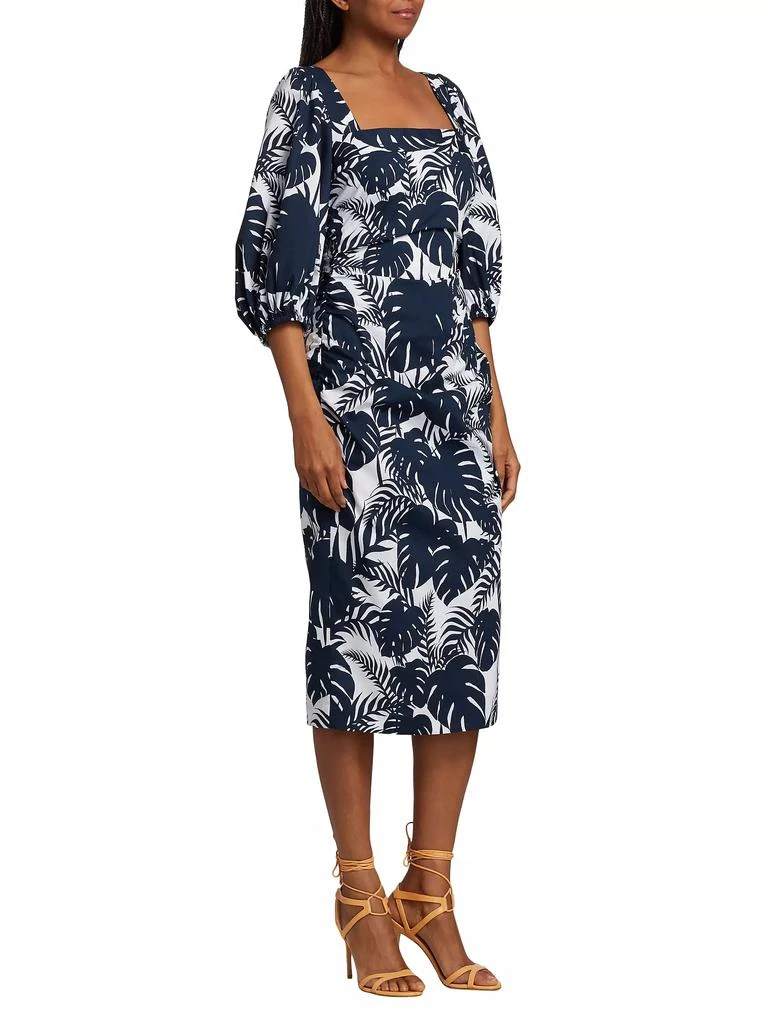 Michelle Smith MICHELLE SMITH x Saks Gemma Balloon-Sleeve Midi-Dress 4