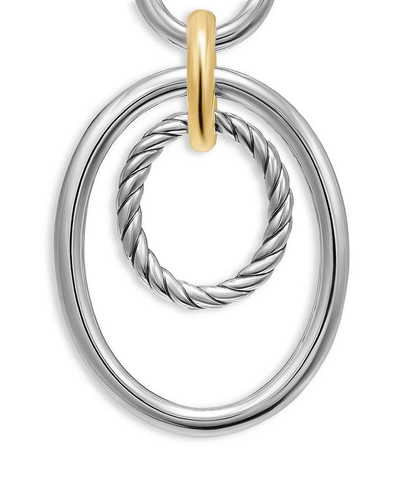 David Yurman DY Mercer® Mobile Drop Earrings in Sterling Silver with 18K Yellow Gold, 65.7mm 3