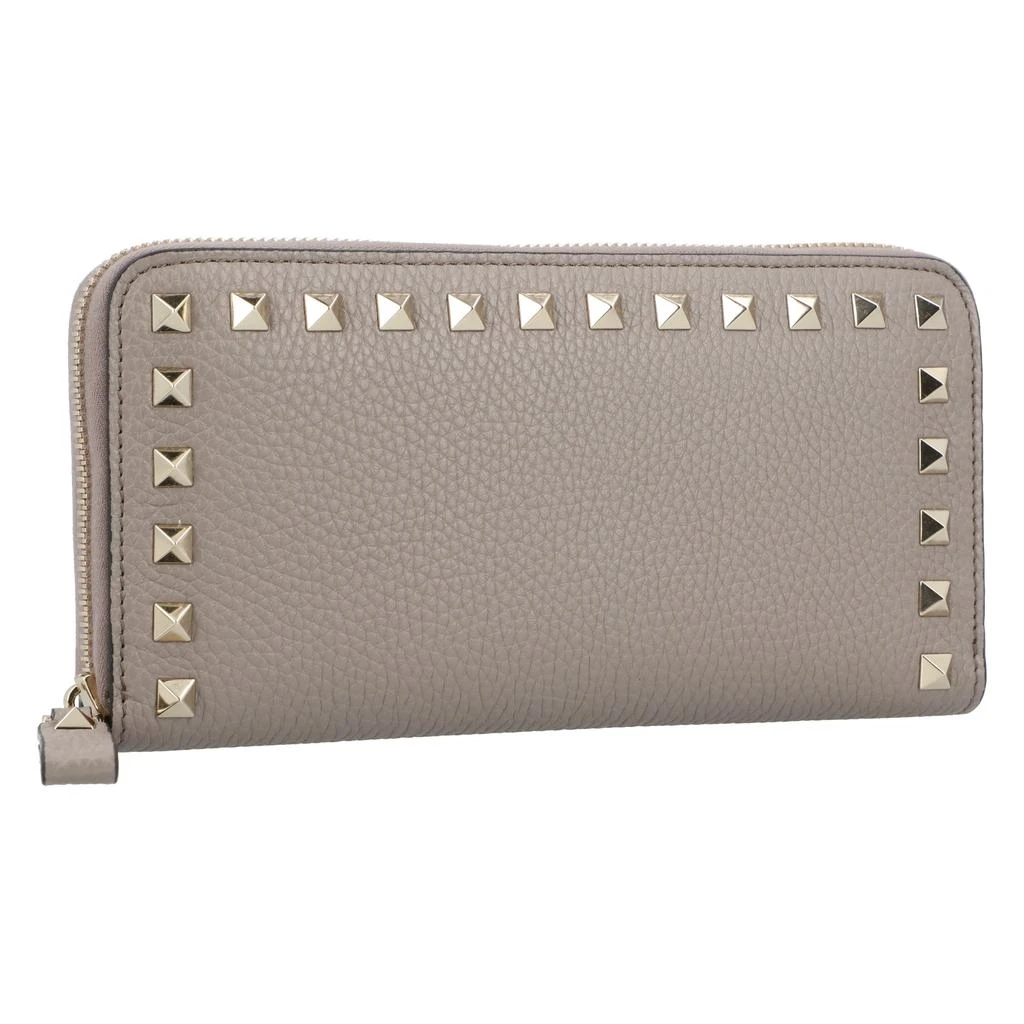Valentino Rockstud Grey Leather Wallet 2