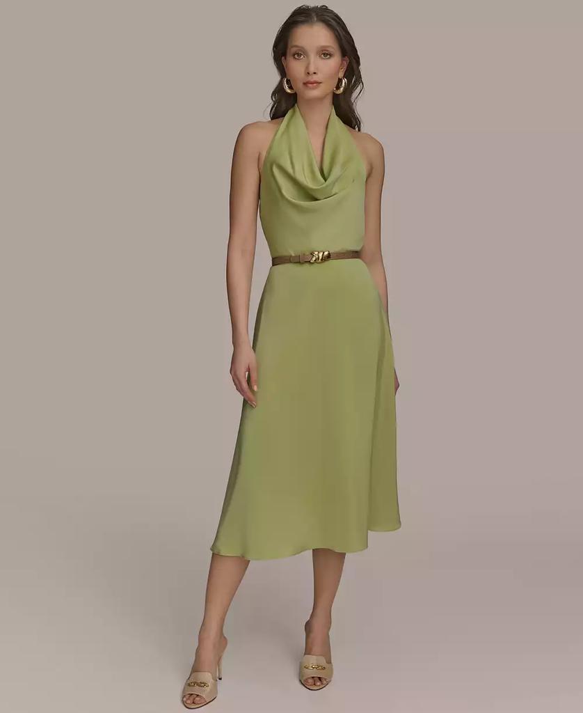 Donna Karan Women's Printed Faux-Leather Belt Midi