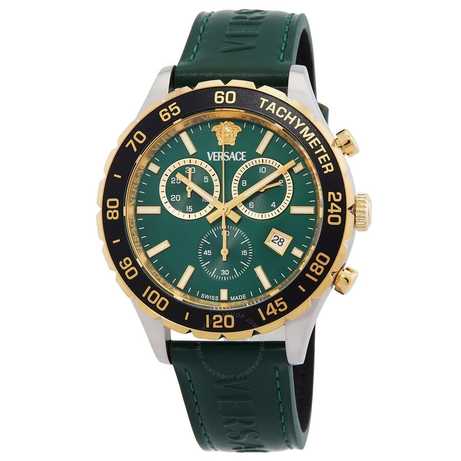 Versace Chronograph Quartz Green Dial Men's Watch VEPCA0224 1