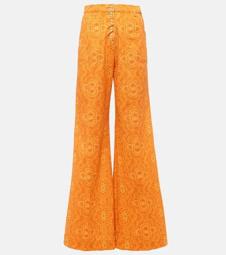 ETRO Printed high-rise flared jeans 1