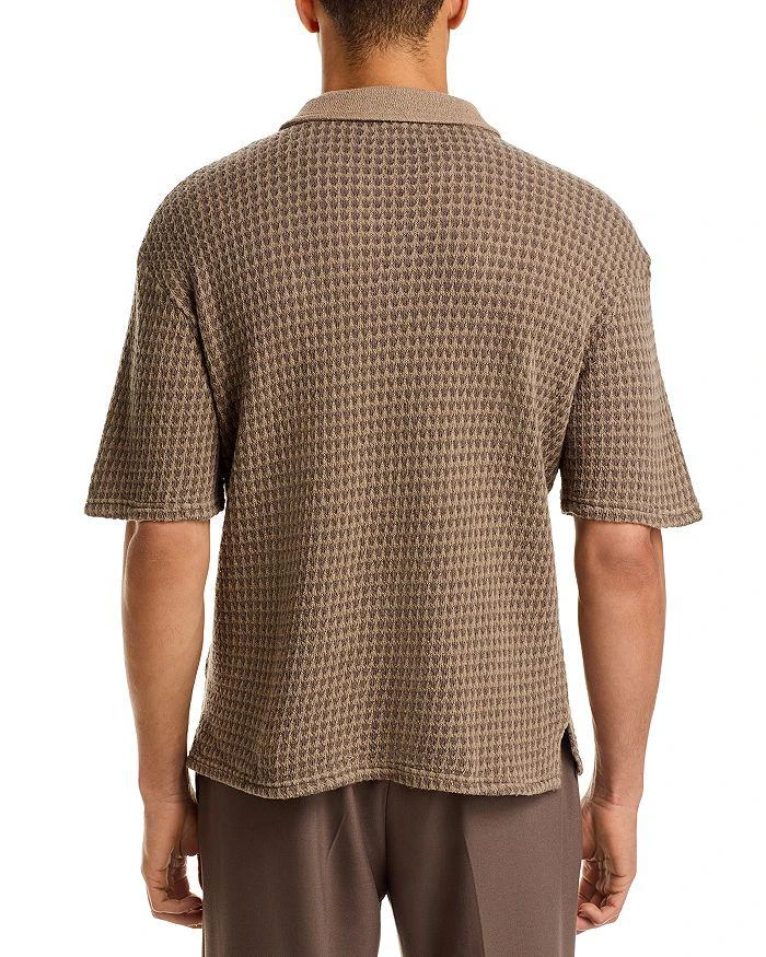 Officine Générale Regular Fit Knit Polo Shirt 3