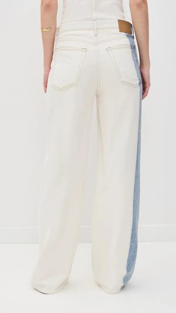 Rag 
Bone Featherweight Logan Mid-Rise Wide Leg Jeans 3