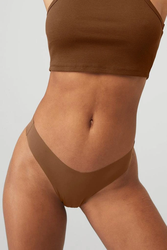 Alo Airbrush Invisible Thong - Cinnamon Brown 4