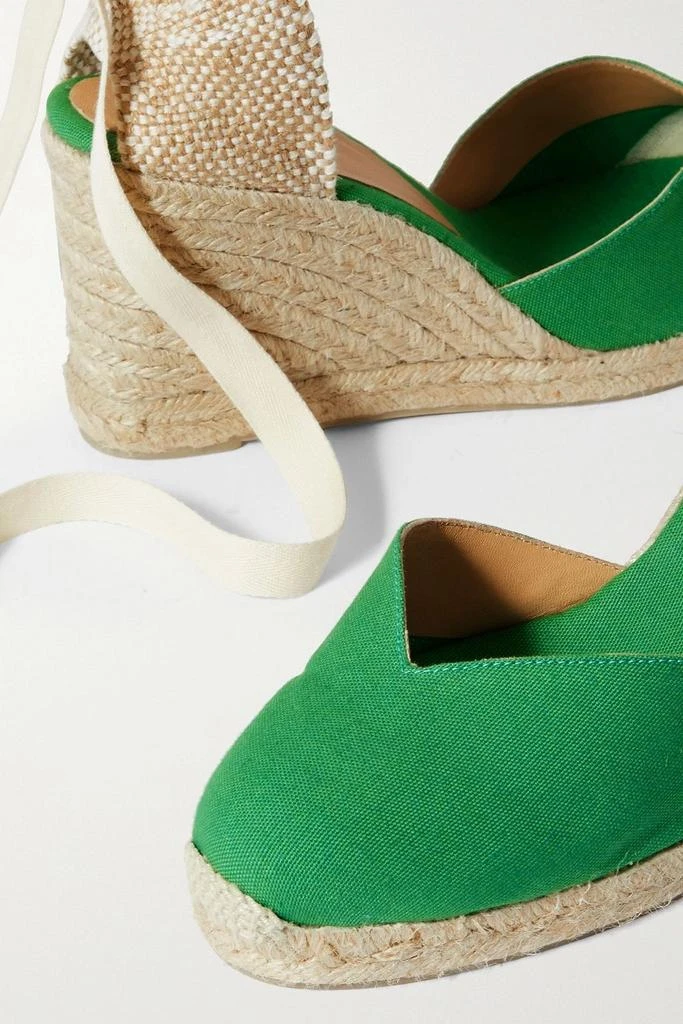 CASTAÑER Chiara 80 canvas wedge espadrilles 4