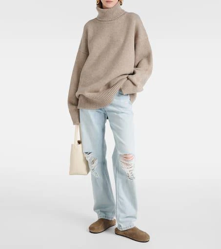 The Row Hugo suede mules 3