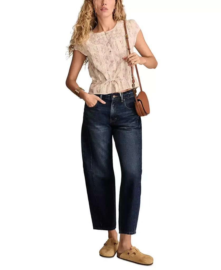Lucky Brand Women's High-Rise Barrel-Leg Jeans 1