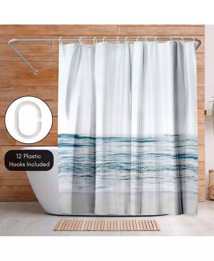 Americanflat 71x74 Blue Wave and Sand Shower Curtain - 100% Polyester Shower Curtain 4