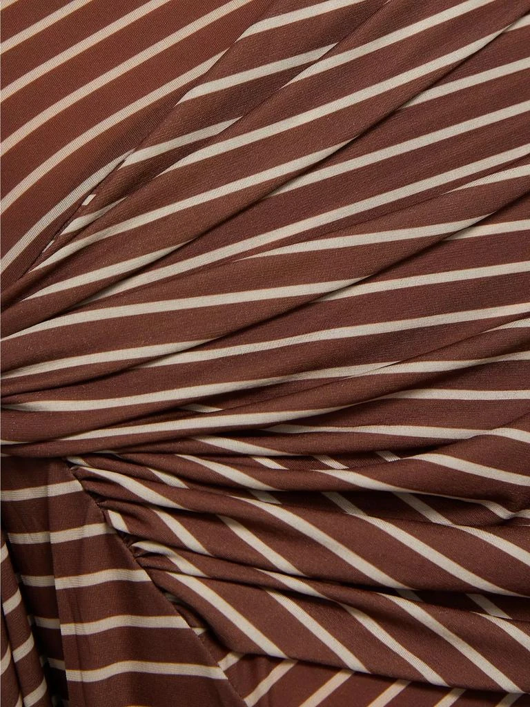 Ronny Kobo Izel Stripe Draped Minidress 7