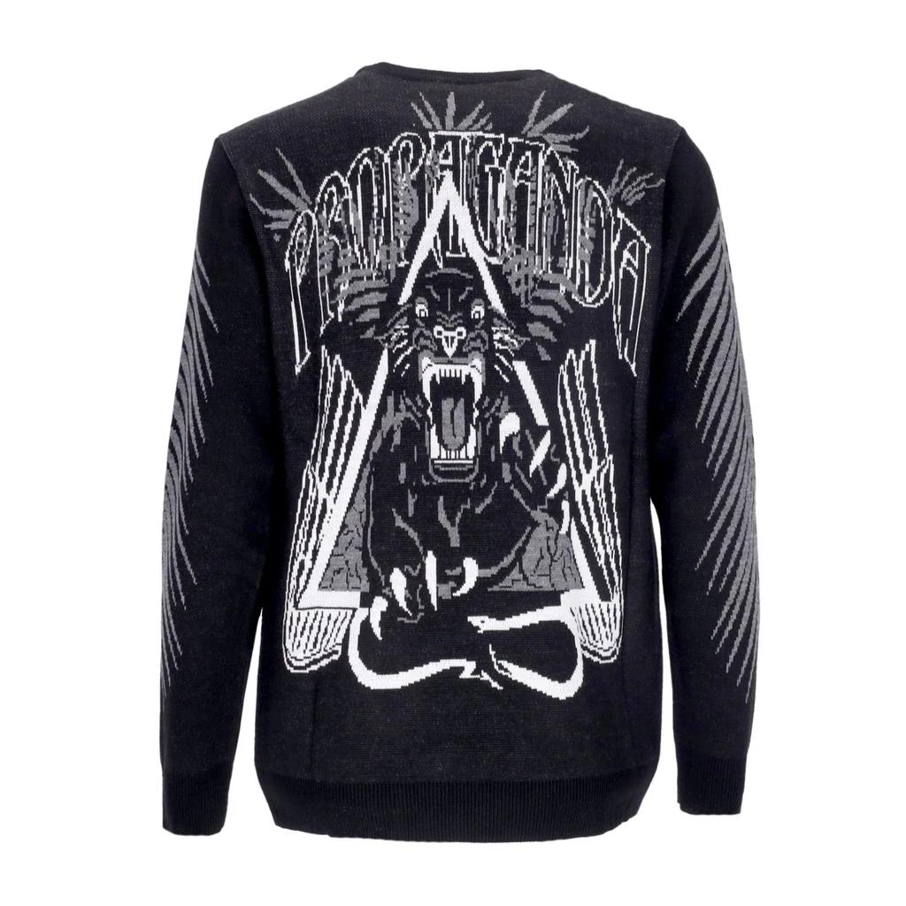 Propaganda Men's Jacquard Jumper Sweater Black 1