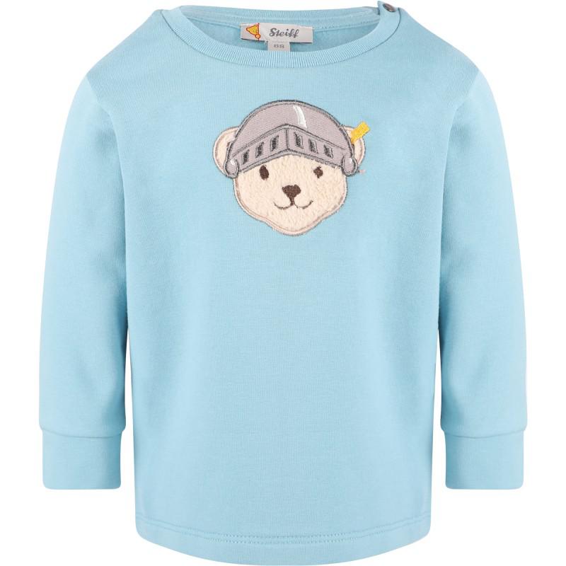 Steiff Logo bear in helmet sweatshirt in blue
