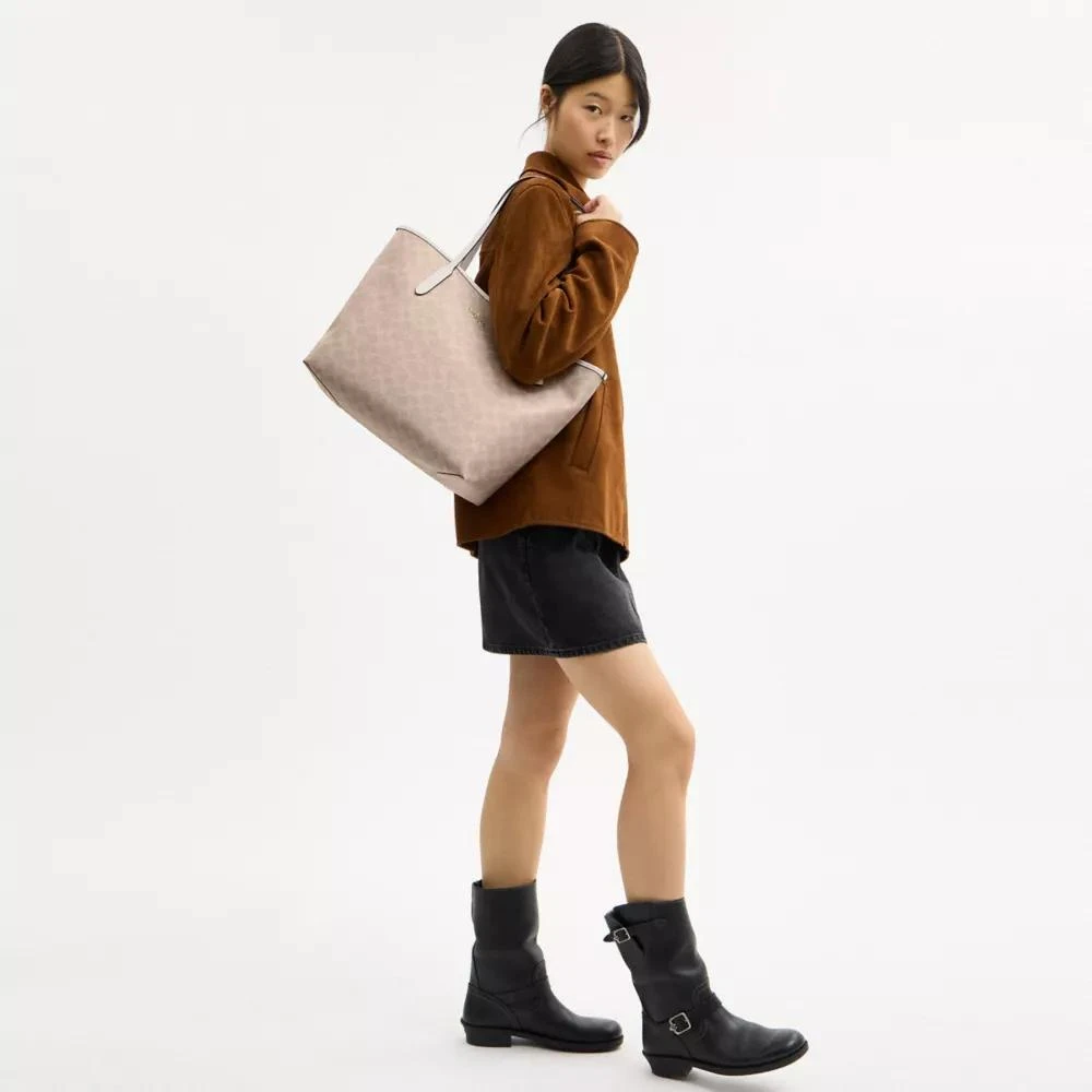 Coach City Tote Bag In Signature Canvas 2