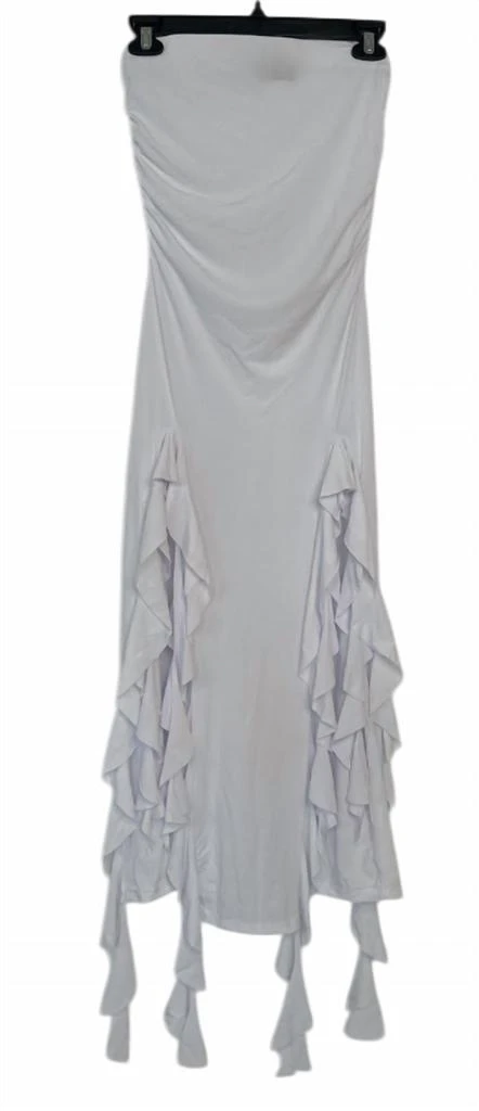 white christmas dresses Denim Midi Dress – KhrisK main image 1