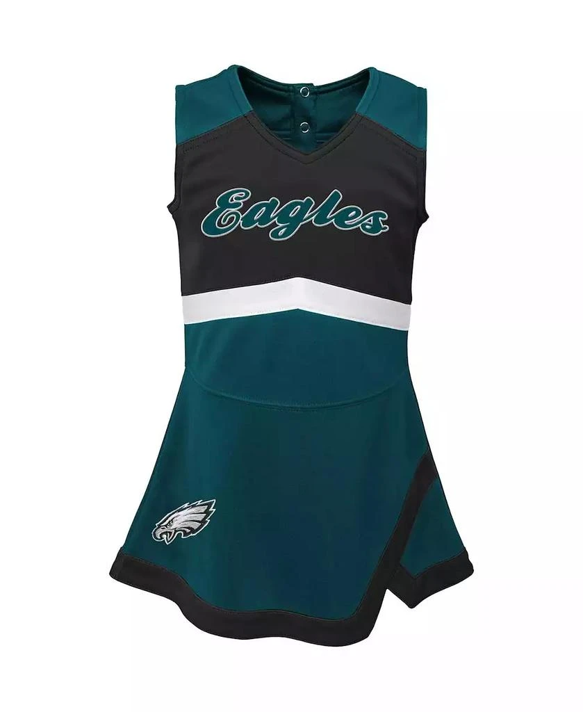 Outerstuff Baby Boys and Girls Green Philadelphia Eagles Cheer Captain Jumper Dress 2
