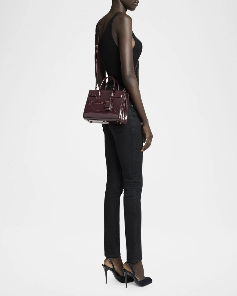 Yves Saint Laurent Sac de Jour Nano Top-Handle Bag in Patent Leather 3