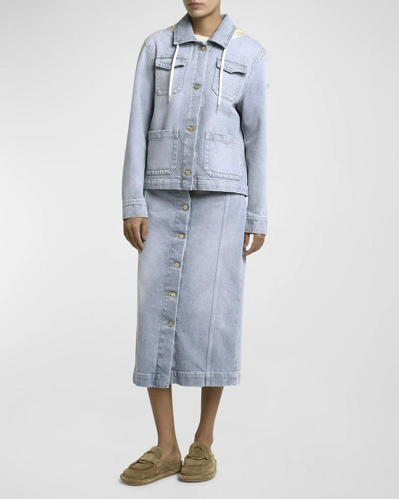 Moncler Melissa Hooded Denim Jacket 3