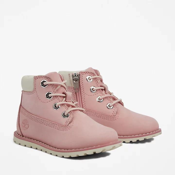 Timberland Toddler Pokey Pine 6-Inch Side-Zip Boots in Pink 4