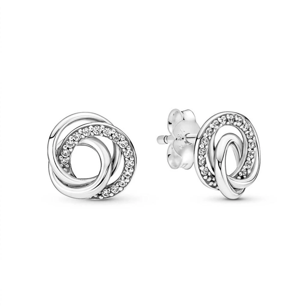 PANDORA Pandora - Women
s Family Always Encircled Stud Earrings