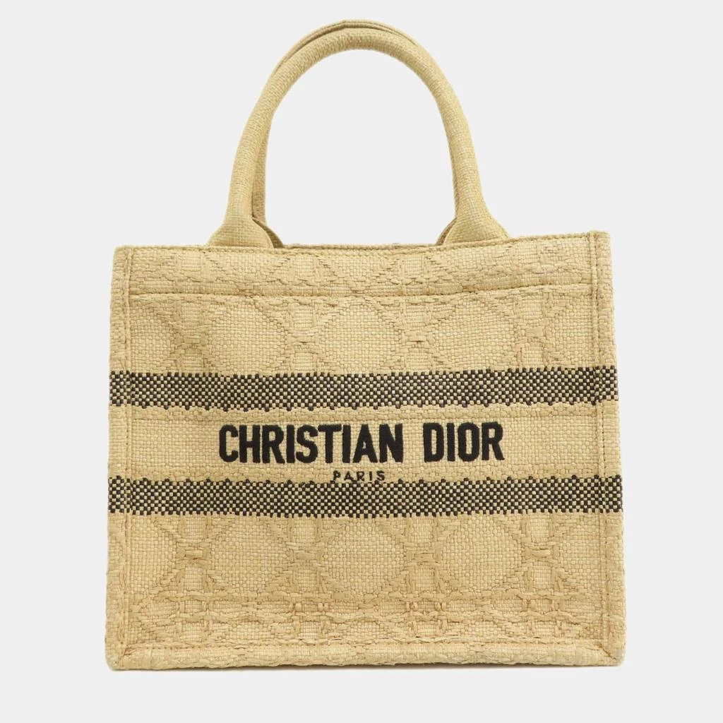 Dior Dior Beige Raffia Small Book Tote Tote Bag 3