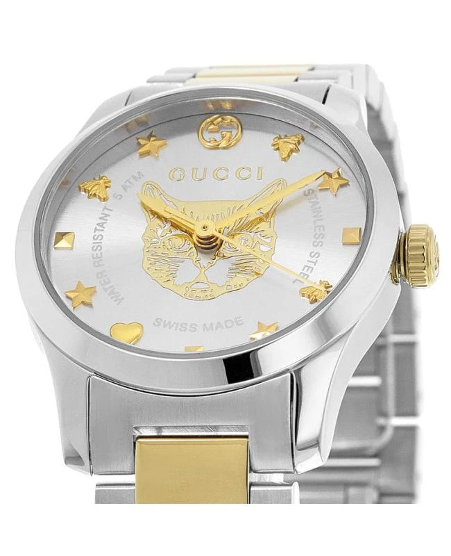 Gucci Gucci G-Timeless Silver Dial Two-Tone Steel Women's Watch YA126596 2