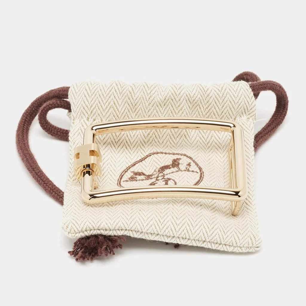 Hermes Hermes Gold Metal Tube H Belt Buckle  4
