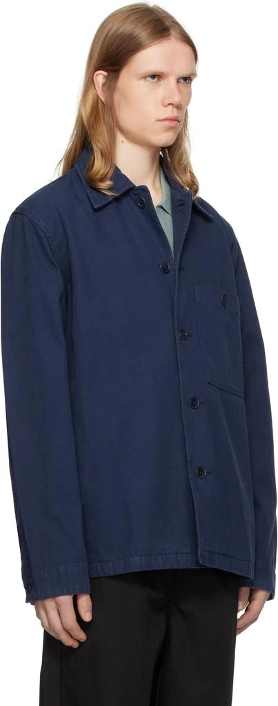 Norse Projects Navy 'Norse Standard' Twill Overshirt 2