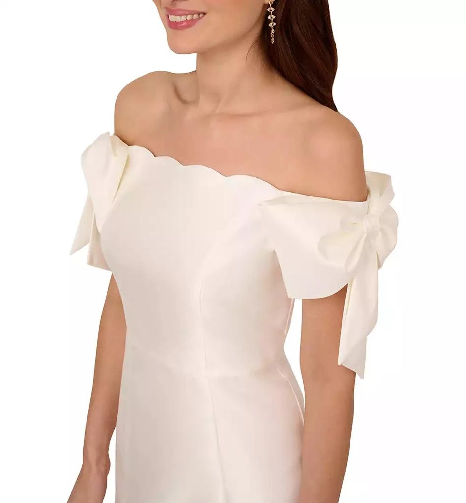 Adrianna Papell Women's Off-The-Shoulder Bow-Sleeve Dress 3