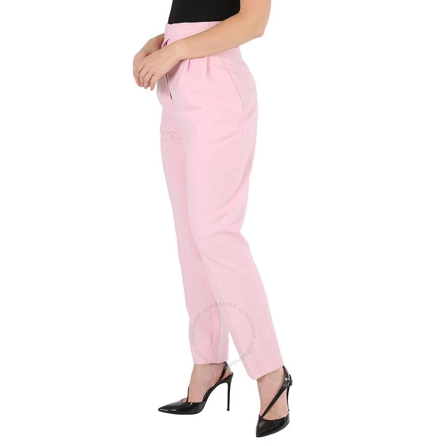 Burberry Ladies Pastel Pink Wool High-Waisted Trousers 3