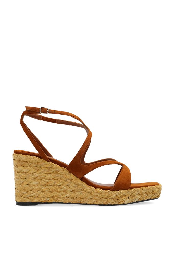 Jimmy Choo Jimmy Choo - Ayla Metallic Leather Wedge Sandals