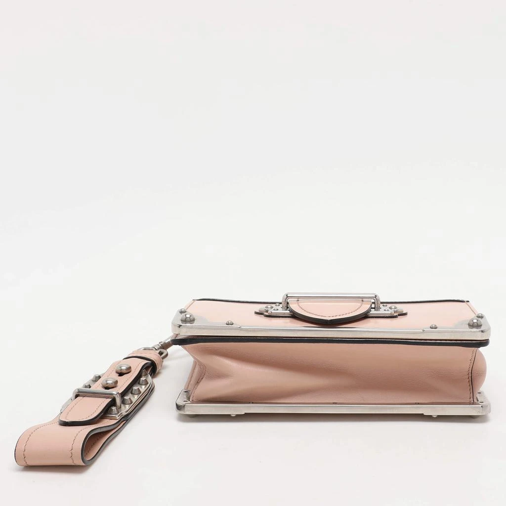 Prada Prada Nude Pink Patent Leather Cahier Shoulder Bag 9