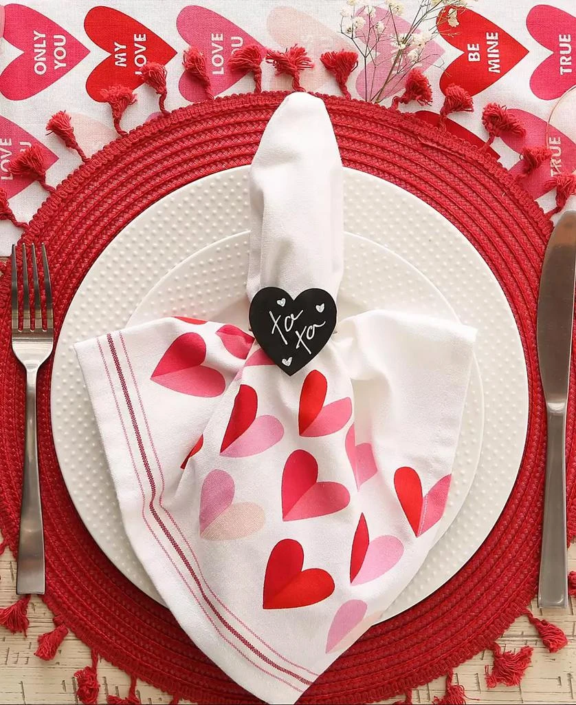 Design Imports Heart Chalkboard Napkin Ring, Set of 6 2