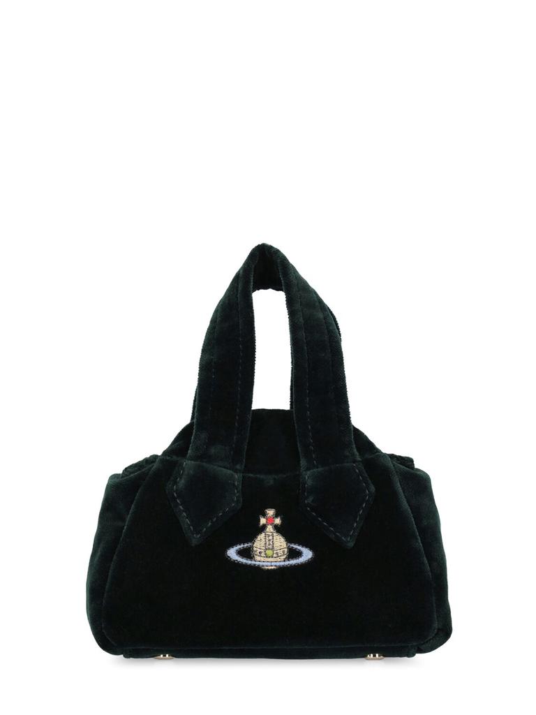 VIVIENNE WESTWOOD Mini Archive Yasmine Velvet Shoulder Bag