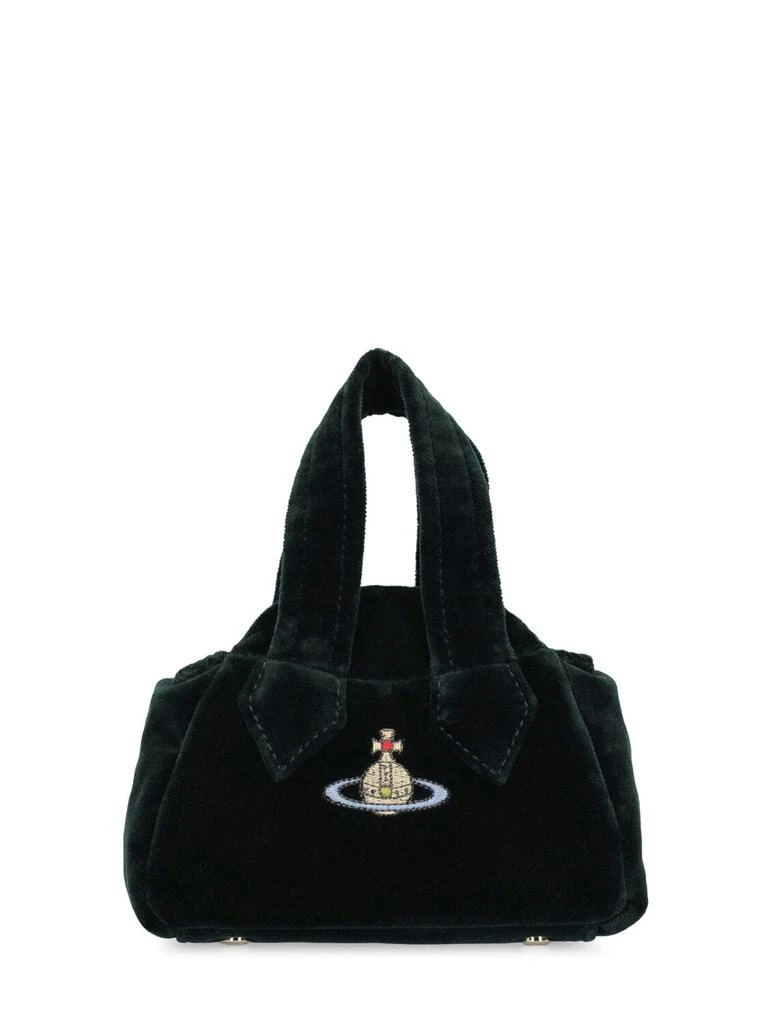 VIVIENNE WESTWOOD Mini Archive Yasmine Velvet Shoulder Bag 1