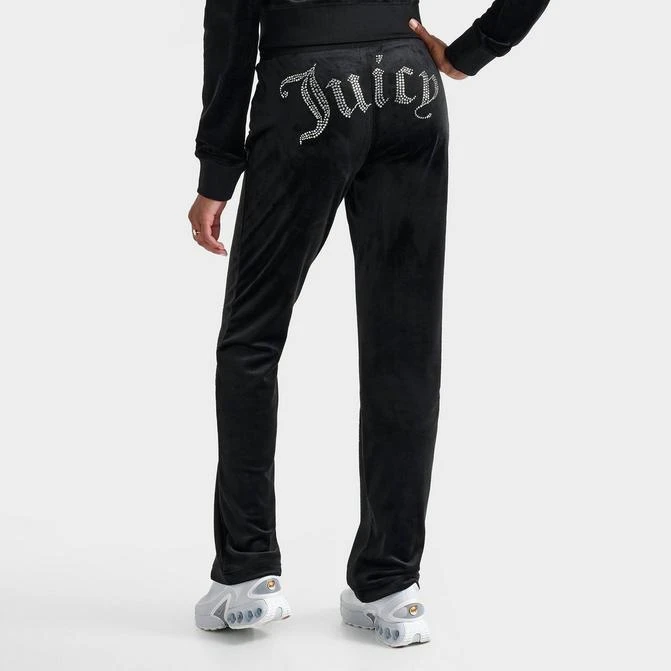 JUICY COUTURE Women's Juicy Couture OG Big Bling Velour Track Pants 1