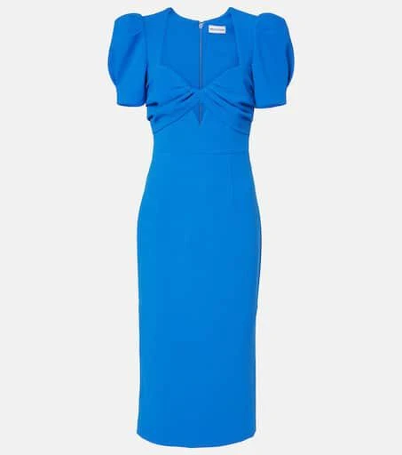 REBECCA VALLANCE Antonella cutout crêpe midi dress 1