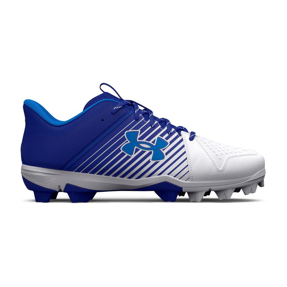 Under Armour Leadoff Men's Royal Blue White Molded Baseball Cleats ZAP293