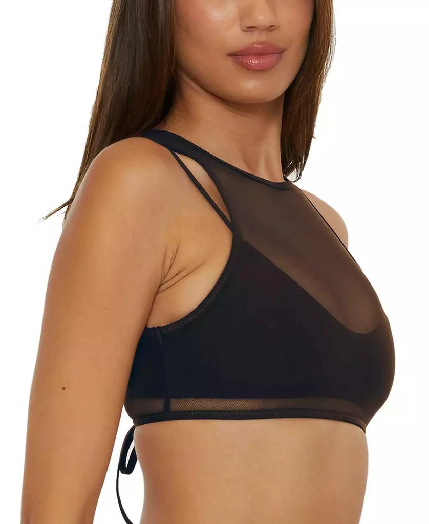 Becca Women's Muse Mesh-Overlay Multi-Way Bralette Bikini Top 5