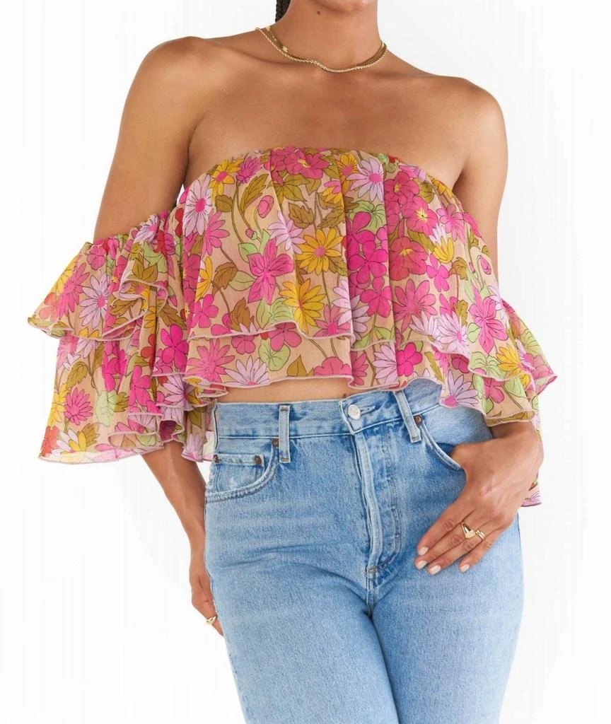 Show Me Your Mumu Rossella Floral Top In Carnaby Floral 1