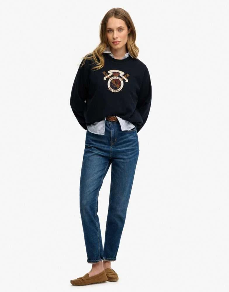 Superdry Superdry Crest loose crew in eclipse navy