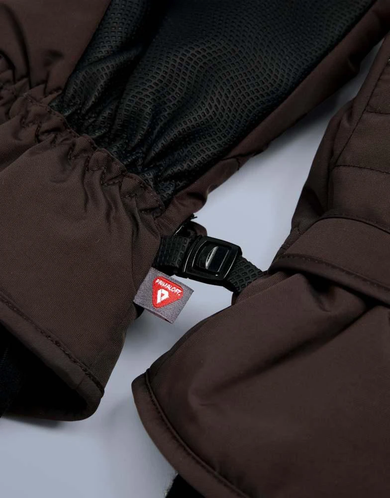 OYSHO OYSHO Primaloft® ski technical gloves in brown 3