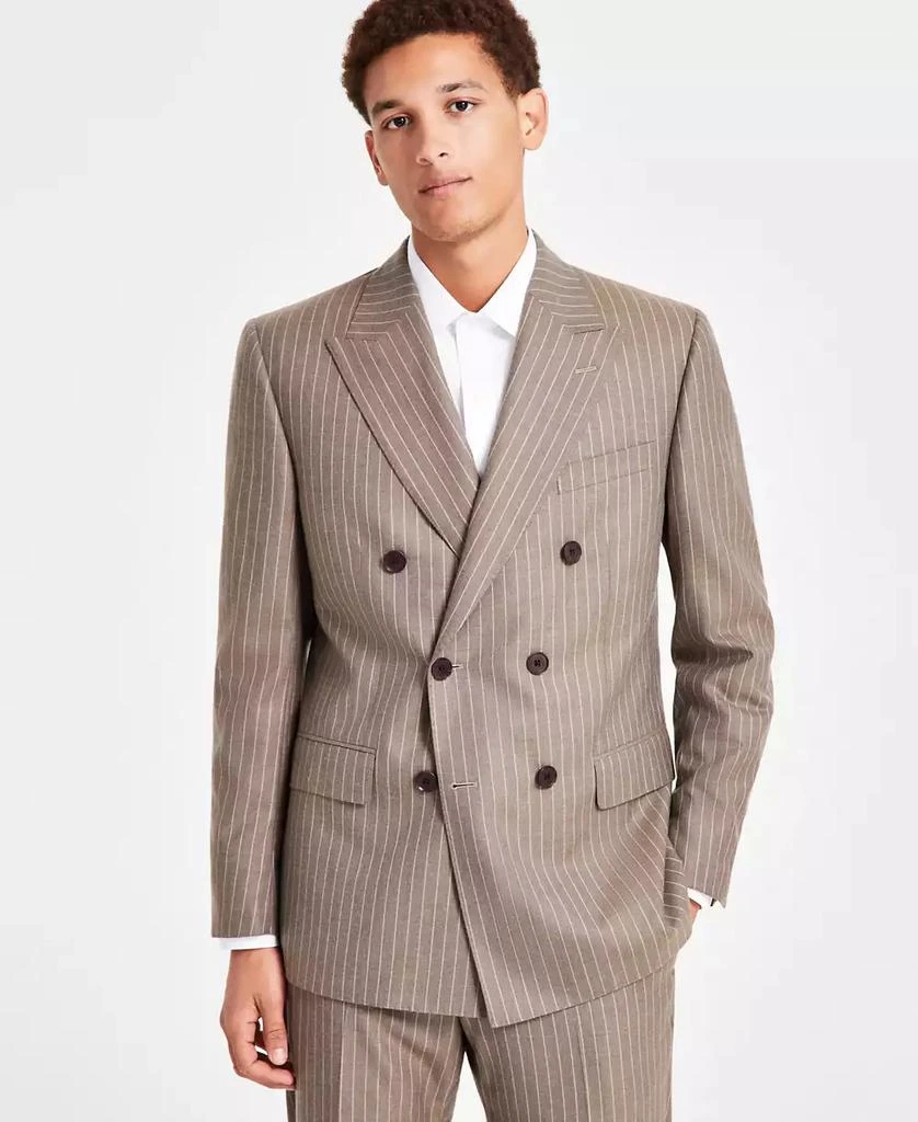 Brooks Brothers Men's Classic-Fit Wool Blend Double-Breasted Suit Separates Jacket 1